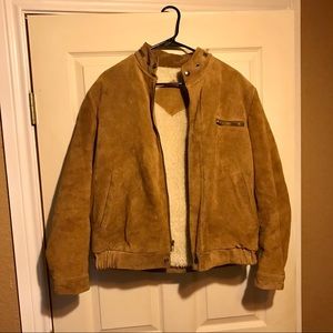 Vintage Leather Bomber Jacket